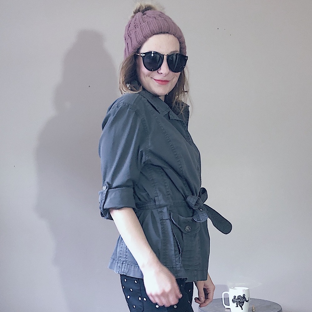 🌵50% off Liz Claiborne Gray Utility Jacket